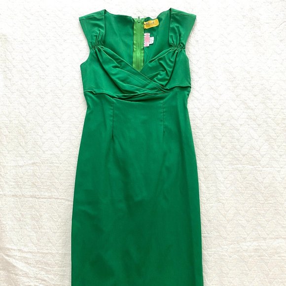 Pinup Couture Green Erin Wiggle Dress Size S - Picture 1 of 11